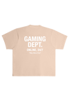 GAMING DEPT. T SHIRT SALMON/WHITE