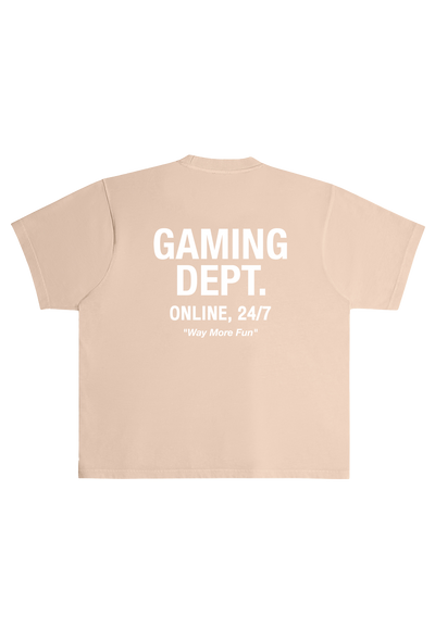 GAMING DEPT. T SHIRT SALMON/WHITE