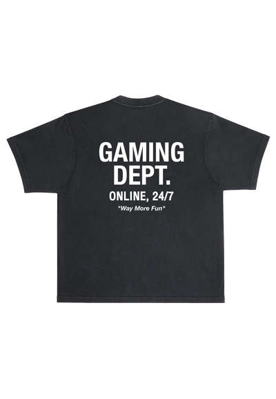 GAMING DEPT. T-SHIRT BLACK/WHITE